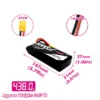 cnhl série noire 11.1v 3s 5000mah batterie lipo 65c avec prise xt90