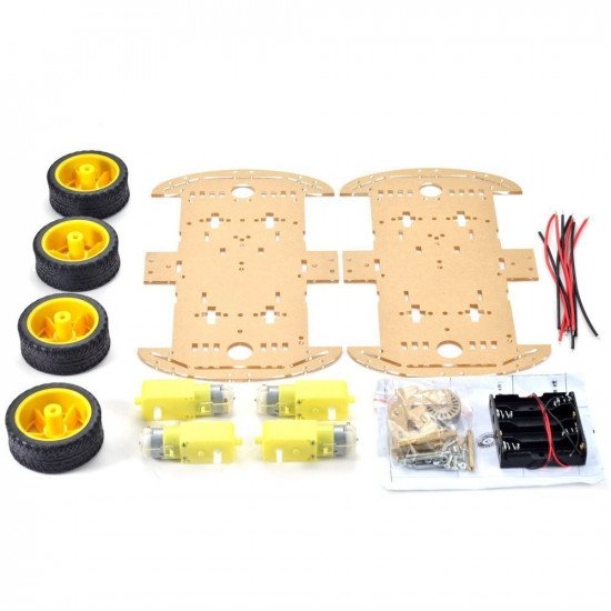 4wd smart robot car chassis kits avec codeur de vitesse