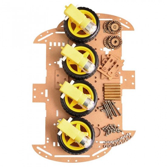 4wd smart robot car chassis kits avec codeur de vitesse