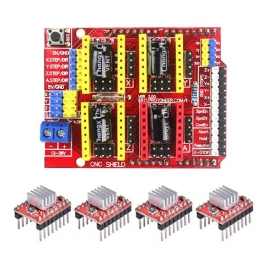 cnc shield v3 + 4 driver a4988