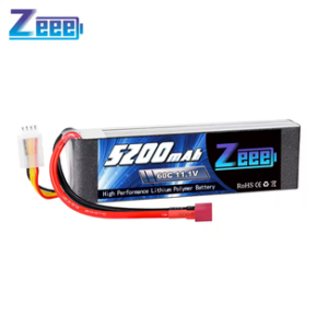 batterie lipo 5200mah 11.1v 60c zeee 3s prise deans