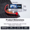 batterie lipo 2200mah 11.1v 50c zeee 3s prise deans