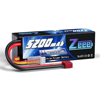 batterie lipo 5200mah 11.1v 80c zeee 3s prise deans