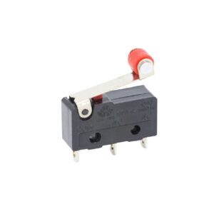 micro interrupteur de fin de course no nc 3 broches pcb bornes spdt 5a 125v 250v 29mm roller arc lever snap action push microswitches (color : 3p with wheel, size : 5p