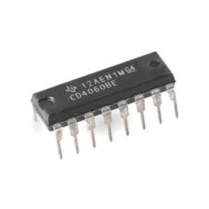 cd4060 14 stage binary ripple counter, external rc or crystal oscillator (32.768 khz compatible