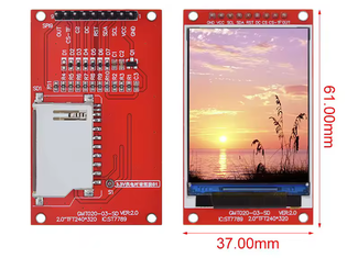 écran tft 2.0 ‘’ st7789v 240x320