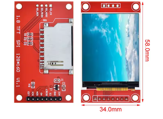 lcd tft 1.8 pouces 128*160,st7735s