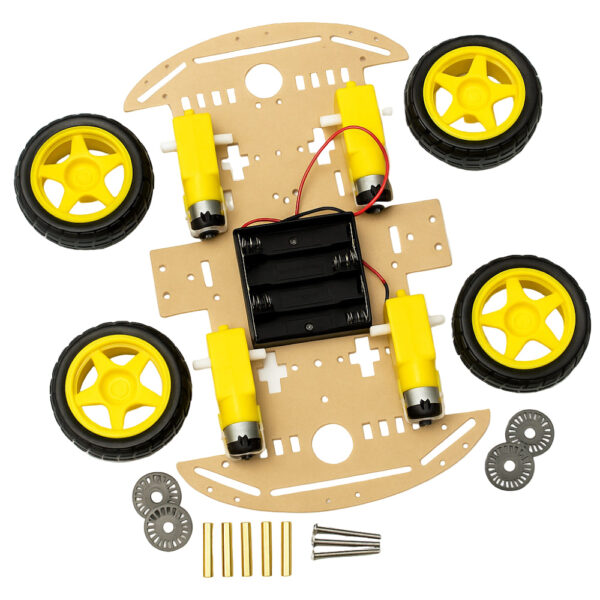 robot car chassis kit 1 layer (4wd)